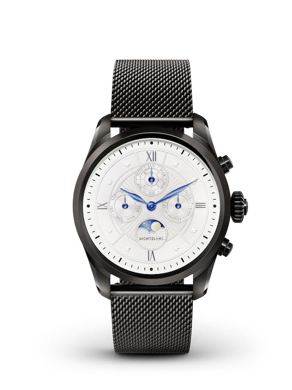 Black steel with a Milanese strap